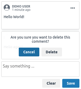 delete comment