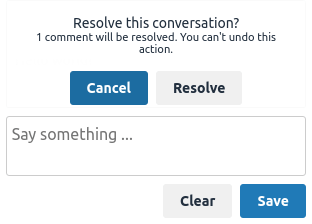 resolve conversation