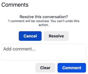 resolve conversation