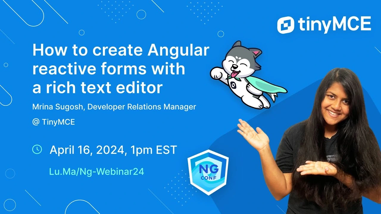 Angular Reactive Forms with TinyMCE