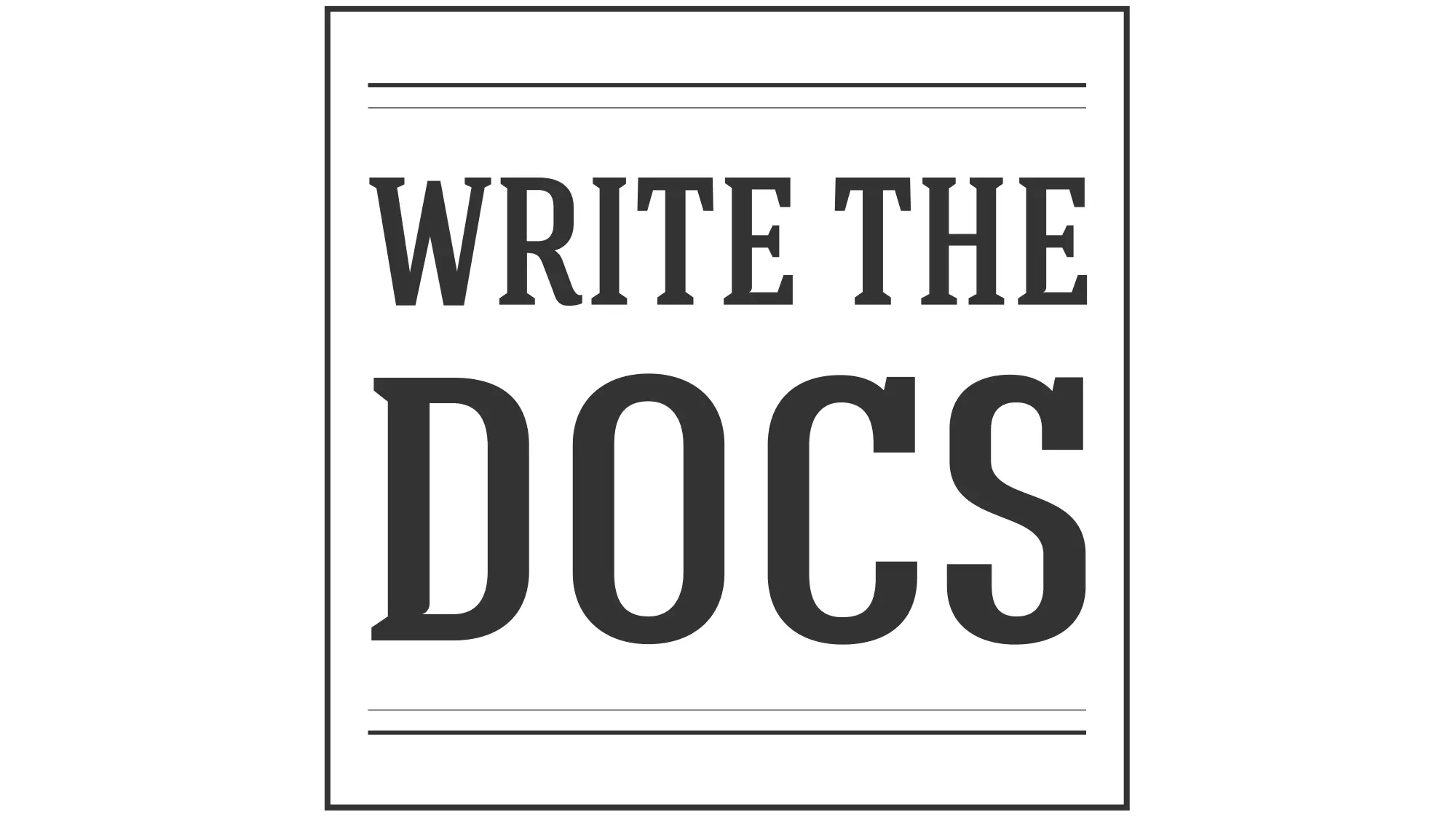 Write The Docs Amsterdam