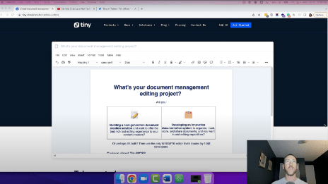 TinyMCE DMS Starter Config Tour