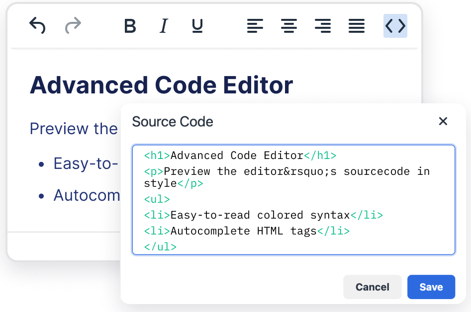 Rails HTML code editor