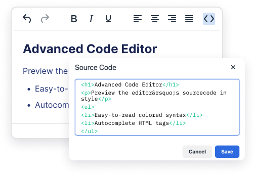 React HTML code editor React HTML code editor