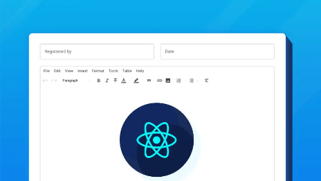 Enhance your React forms with a rich text editor Enhance your React forms with a rich text editor